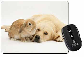 Golden Retriever and Rabbit Computer Mouse Mat