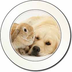 Golden Retriever and Rabbit Car or Van Permit Holder/Tax Disc Holder