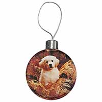 Golden Retriever Puppy Christmas Bauble