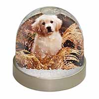 Golden Retriever Puppy Snow Globe Photo Waterball