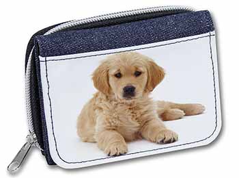 Golden Retriever Puppy Dog Unisex Denim Purse Wallet
