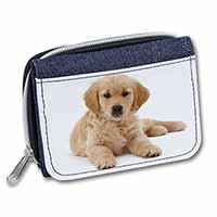 Golden Retriever Puppy Dog Unisex Denim Purse Wallet