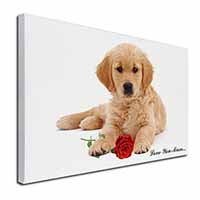 Goldie with Red Rose 