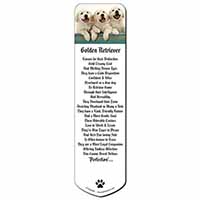 Golden Retriever Puppies Bookmark, Book mark, Printed full colour