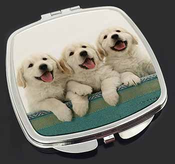 Golden Retriever Puppies Make-Up Compact Mirror