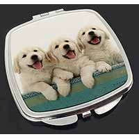 Golden Retriever Puppies Make-Up Compact Mirror