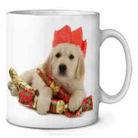 Christmas Golden Retriever Ceramic 10oz Coffee Mug/Tea Cup