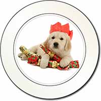 Christmas Golden Retriever Car or Van Permit Holder/Tax Disc Holder