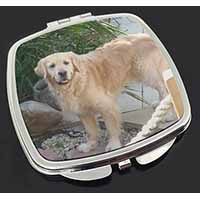 Golden Retriever Dog Make-Up Compact Mirror