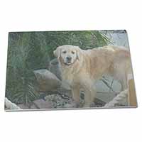 Large Glass Cutting Chopping Board Golden Retriever Dog