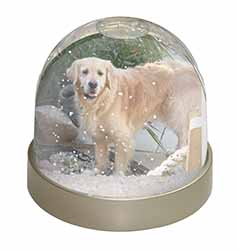 Golden Retriever Dog Snow Globe Photo Waterball