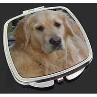 Golden Retriever Dog Make-Up Compact Mirror