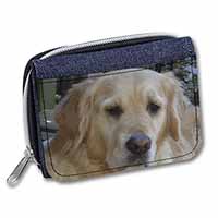 Golden Retriever Dog Unisex Denim Purse Wallet