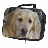 Golden Retriever Dog Black Insulated School Lunch Box/Picnic Bag