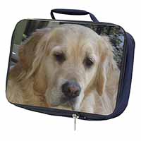 Golden Retriever Dog Navy Insulated School Lunch Box/Picnic Bag