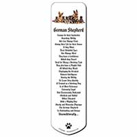 German Shepherd Dogs Bookmark, Book mark, Printed full colour