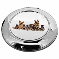 German Shepherd Dogs Make-Up Round Compact Mirror