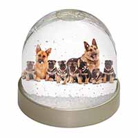 German Shepherd Dogs Snow Globe Photo Waterball