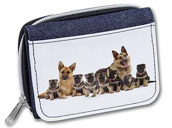 German Shepherd Dogs Unisex Denim Purse Wallet