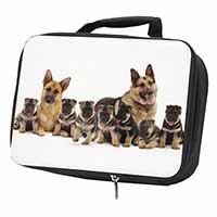German Shepherd Dogs Black Insulated School Lunch Box/Picnic Bag