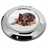 German Shepherd Make-Up Round Compact Mirror