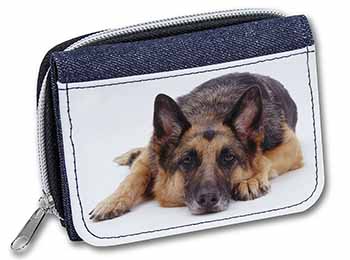 German Shepherd Unisex Denim Purse Wallet