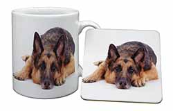 German Shepherd Mug and Coaster Set