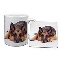 German Shepherd Mug and Coaster Set