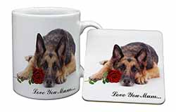 German Shepherd+Rose 