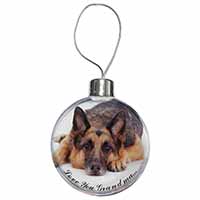 German Shepherd Grandma Christmas Bauble