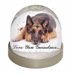 German Shepherd Grandma Snow Globe Photo Waterball