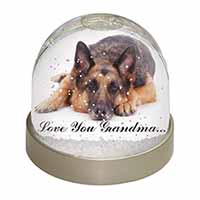 German Shepherd Grandma Snow Globe Photo Waterball