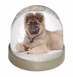 German Shepherd Puppy Snow Globe Photo Waterball
