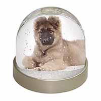 German Shepherd Puppy Snow Globe Photo Waterball