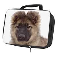 German Shepherd Puppy Black Insulated School Lunch Box/Picnic Bag