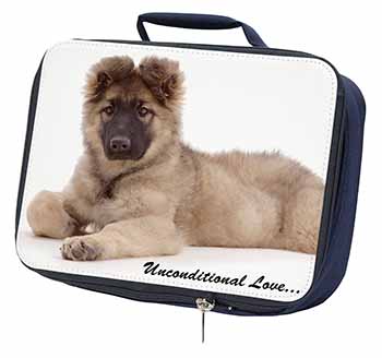 German Shepherd With Love Navy Insulated School Lunch Box/Picnic Bag