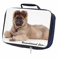 German Shepherd With Love Navy Insulated School Lunch Box/Picnic Bag