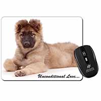 German Shepherd With Love Computer Mouse Mat