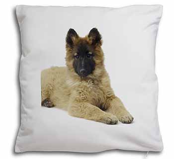 Belgian Shepherd Dog Soft White Velvet Feel Scatter Cushion