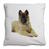 Belgian Shepherd Dog Soft White Velvet Feel Scatter Cushion