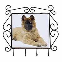 Belgian Shepherd Dog Wrought Iron Key Holder Hooks