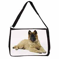 Belgian Shepherd Dog Large Black Laptop Shoulder Bag School/College