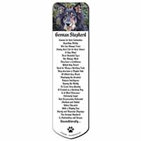 Tri-Colour German Shepherd Bookmark, Book mark, Printed full colour