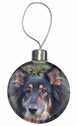 Tri-Colour German Shepherd Christmas Bauble