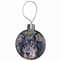 Tri-Colour German Shepherd Christmas Bauble