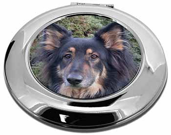 Tri-Colour German Shepherd Make-Up Round Compact Mirror