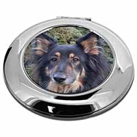 Tri-Colour German Shepherd Make-Up Round Compact Mirror