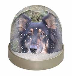 Tri-Colour German Shepherd Snow Globe Photo Waterball