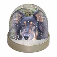 Tri-Colour German Shepherd Snow Globe Photo Waterball