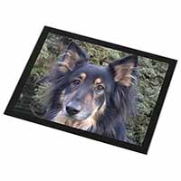 Tri-Colour German Shepherd Black Rim High Quality Glass Placemat